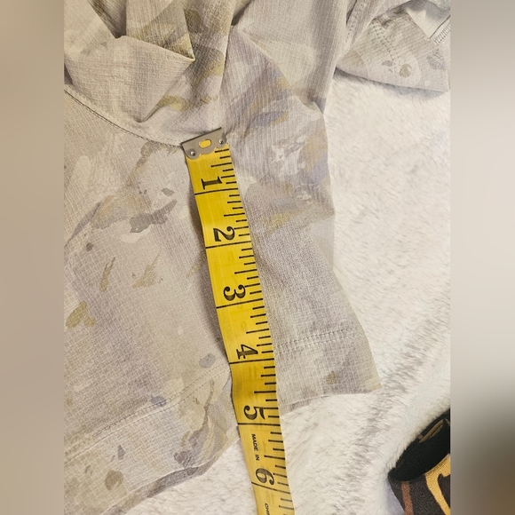 Lululemon-Men's L Cream Camoflage Bowline Short 5"Stretch Ripstop - Picture 9 of 12